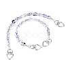 2Pcs Acrylic Link Bag Extender Chains HJEW-TAC0143-2