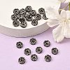 Brass Rhinestone Spacer Beads RB-A014-L8mm-01B-4