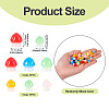 30Pcs 2 Styles Luminous Resin Mushroom Ornament RESI-TA0004-04A-4