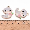 Alloy Enamel Pendants ENAM-T022-02E-01-3