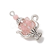 Glass Seed Beaded Pendants PALLOY-MZ01273-02-2