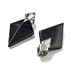 Natural Obsidian Pendants G-K338-10AS-08-2