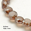 Electroplate Glass Beads EGLA-D028-06-1