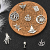 100Pcs 10 Styles Witch Hat & Fertility & Goblets Goddess Tibetan Style Alloy Pendants TIBEP-CJ0002-86-5