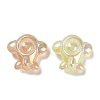Airplane UV Plating Luminous Rainbow Iridescent Acrylic Beads LACR-R001-06A-4