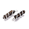 Natural Tiger Eye Pointed Pendants GG-N001-01P-01-2