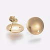 Ion Plating(IP) 304 Stainless Steel Stud Earring Findings STAS-K184-03-01G-2