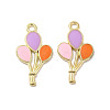 Alloy Enamel Pendants ENAM-B050-10G-02-3
