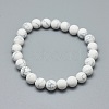 Synthetic Turquoise Jasper Bead Stretch Bracelets BJEW-K212-C-009-2