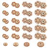 Nbeads 24Pcs 4 Style Alloy & Brass Snap Buttons FIND-NB0003-66KCG-1