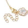 Glass Flower Links Bracelets & Necklaces Kits SJEW-JS01293-7