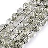 Crackle Transparent Glass Beads Strands GLAA-N063-10mm-03-1