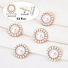 Plastic Imitation Pearl Shank Buttons FIND-NB0003-71KCG-3