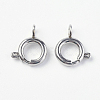 Tarnish Resistant 304 Stainless Steel Smooth Surface Spring Ring Clasps STAS-E143-03A-P-1