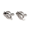 Tarnish Resistant 304 Stainless Steel Clip-on Earring Findings X-STAS-E192-05P-1