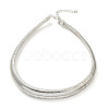 Iron Snake Chains Choker Necklaces LS-NJEW-P289-03B-P-2