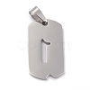 Non-Tarnish 304 Stainless Steel Pendants STAS-O127-B01-2