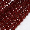 Glass Beads Strands EGLA-E010-8x12mm-06-2