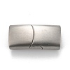 Tarnish Resistant 316 Surgical Stainless Steel Magnetic Clasps with Glue-in Ends STAS-F269-01MP-2