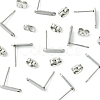 10Pcs 201 Stainless Steel Stud Earring Findings with Hole EJEW-FS0001-14D-3