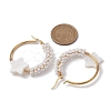 Brass Hoop Earrings EJEW-JE05680-3