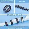 Unicraftale 16pcs 8 Style Stainless Steel Grooved Finger Ring Settings RJEW-UN0001-29-5