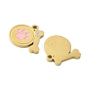 304 Stainless Steel Enamel Charms X1-STAS-G360-03G-01-2