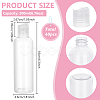 40Pcs PET Plastic Press Cap Transparent Bottles MRMJ-BC0003-53-2