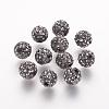 Polymer Clay Rhinestone Beads RB-K050-8mm-C03-1