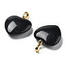 Natural Obsidian Pendants G-G956-B40-G-2