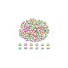 300Pcs 6 Colors Handmade Polymer Clay Beads CLAY-DC0001-03-6