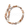 Electroplate Glass Beads Strands X-EGLA-P065-01A-03-2