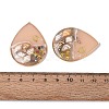 Brass & Epoxy Resin Pendants KK-Q082-03KCG-02-3