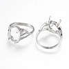 Brass Solitaire Ring Settings KK-K196-03P-2