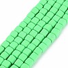 Handmade Polymer Clay Beads Strands X-CLAY-T020-09D-1