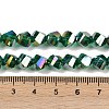 Electroplate Transparent Glass Beads Strands EGLA-B011-02A-AB03-4