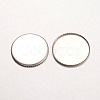 Tarnish Resistant 316 Surgical Stainless Steel Milled Edge Bezel Cups STAS-K099-01-18mm-P-2