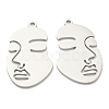 Non-Tarnish 304 Stainless Steel Pendants STAS-P276-01C-P-1