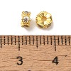 Brass Micro Pave Cubic Zirconia Beads KK-C072-22G-01-2