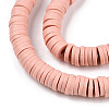 Handmade Polymer Clay Bead Strands CLAY-S094-6mm-A01-4
