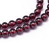 Mozambique Import Natural Grade AAAA Garnet Round Beads Strands G-E300-AAAA-6mm-2