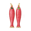 Brass Pendants KK-D019-29C-01G-1