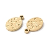 Ion Plating(IP) 316L Surgical Stainless Steel Charms STAS-H213-03G-3