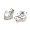 Brass Pave Clear Cubic Zirconia Charms CU-CBA6E4E-19P-C-2