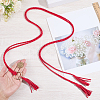 Handmade Imitation Leather Braided Rope Tie Belts AJEW-WH20006-398C-3
