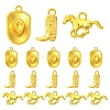 30Pcs 3 Styles Tibetan Style Alloy Pendants FIND-YW0010-51G-1
