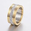 Rotatable 304 Stainless Steel Rings RJEW-P063-38G-19mm-1