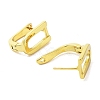 Brass Letter Stud Earrings for Women EJEW-A038-01U-G-2