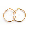 Ion Plating(IP) 304 Stainless Steel Hoop Earrings EJEW-L215-15G-2