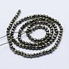 Natural Pyrite Beads Strands G-J369-19-3mm-2